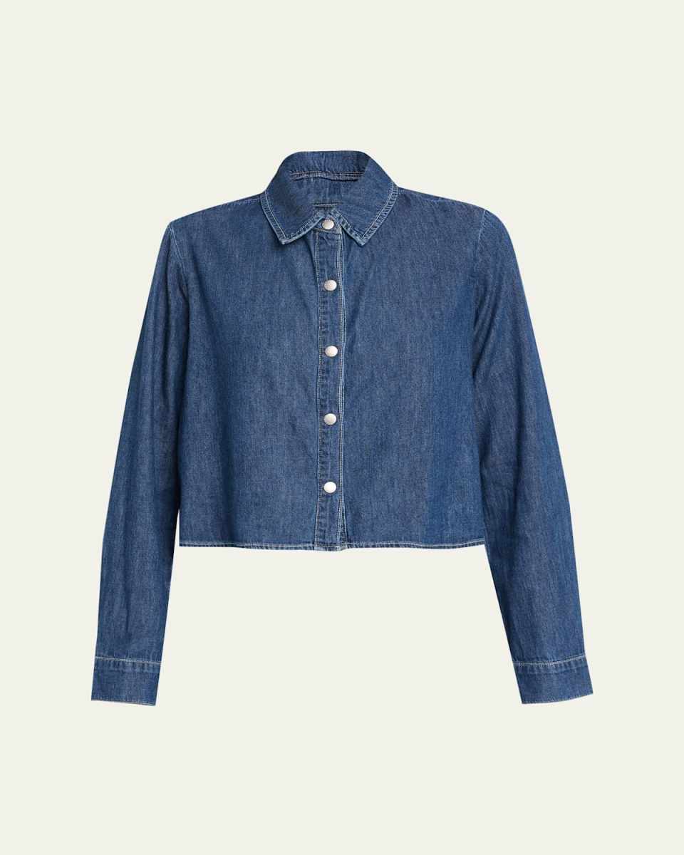 Annette Long-Sleeve Denim Shirt